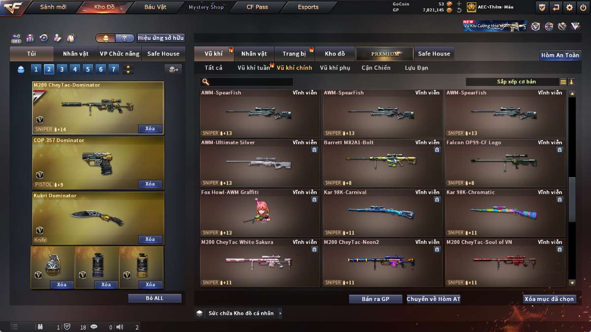 shop acc cf uy tin gia re